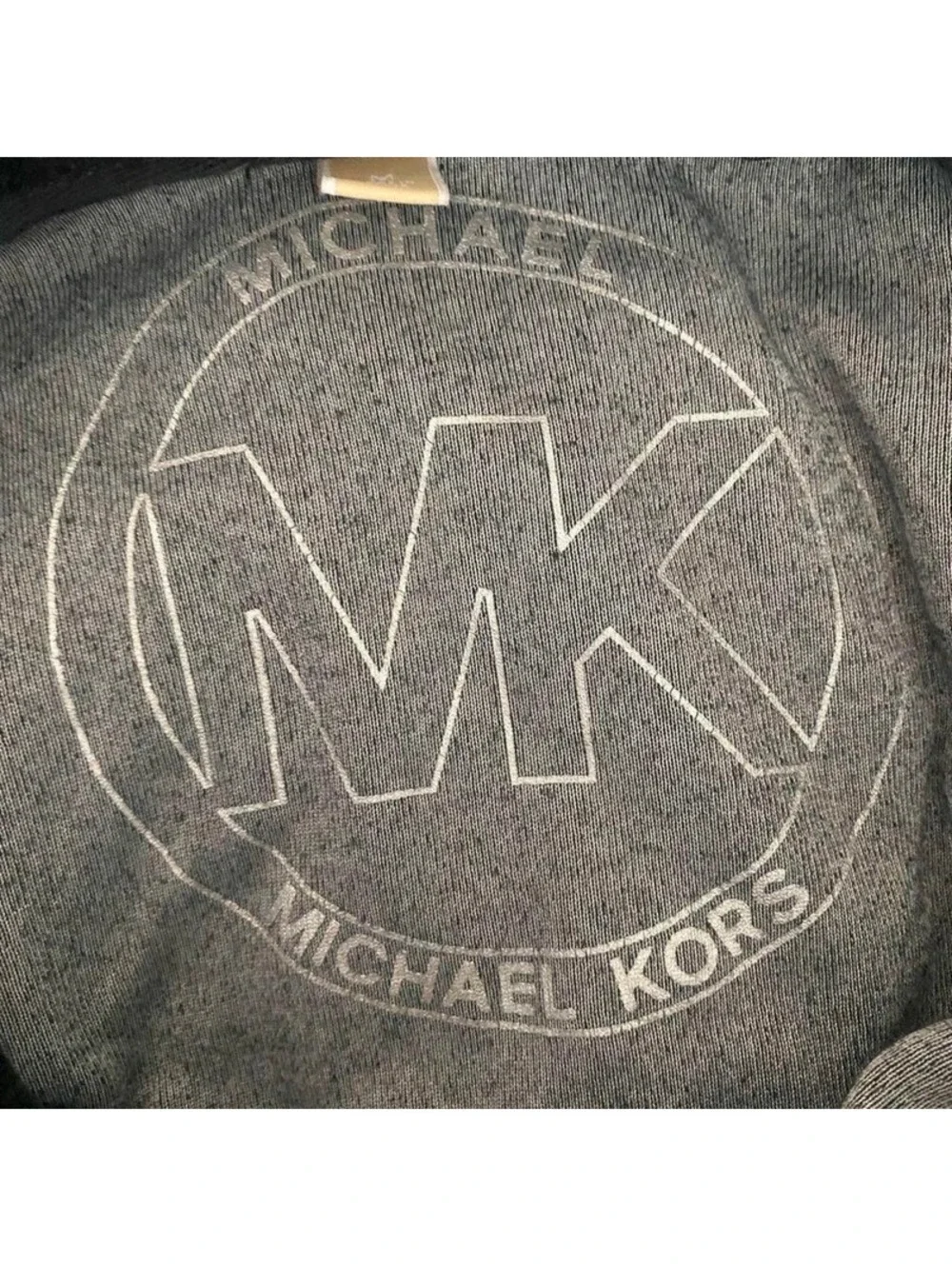 Michael Kors Black Velour Zip Up Hoodie Jacket Y2K Size M